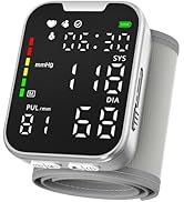 Guaever Wrist Blood Pressure Monitor, Rechargeable BP Machine with One-Button Operation, Adjustab...