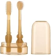 Enyolidimk 1Set Toothbrush,Infant Toothbrush 360 Degree Cleaning Dental Care Silicone Tongue Brus...