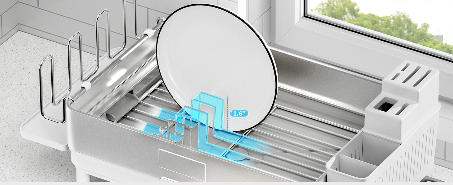 dish drying rack for kitchen counter