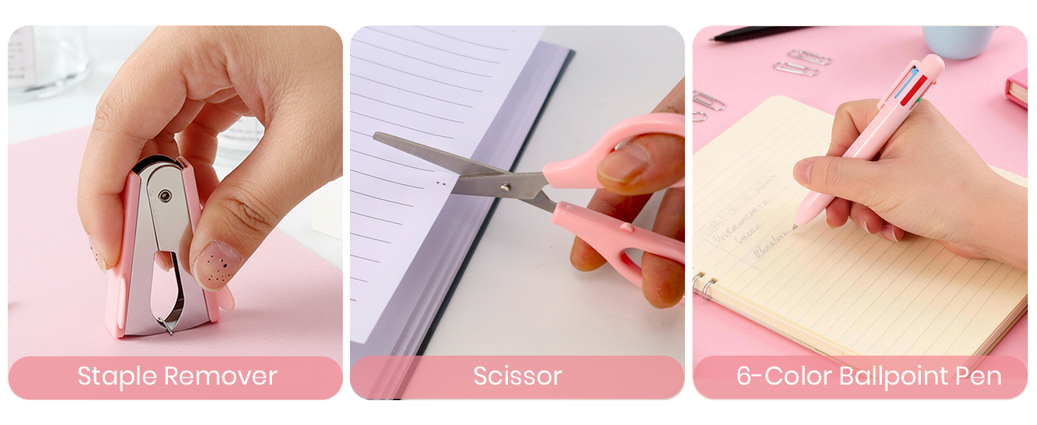 Pink Desk Accessories