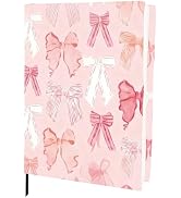 CRASPIRE Stretchable Book Cover Protector Pink Bow Bowknot Washable Reusable Jumbo Fabric Cloth E...