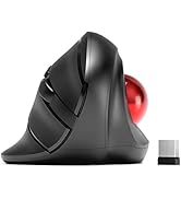 MicroPack Wireless Trackball Mouse, 2023 New Upgrade Ergonomic Mouse with Wireless Vertical Rolle...