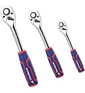 WORKPRO 3-Piece Ratchet Set, 1/4