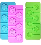 3 Pcs 6-Cavity Paw Lollipop Molds,Sonku Silicone Paw Mold Chocolate Hard Candy Jelly Fondant Mold...