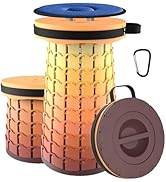 ALEVMOOM Upgraded XXL 19.7" Collapsible Stool, Heavy Duty Portable Folding Stool Max Load 1000 lb...