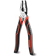 HAUTMEC 9" Linesman Pliers High Leverage Combination Pliers Multifunctional Heavy Duty Lineman To...
