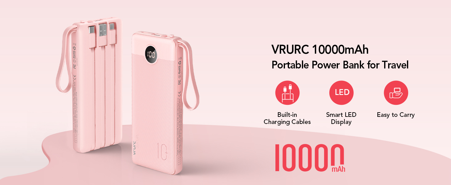 power bank with cables
