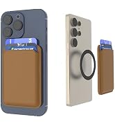 Rikasetu Magnetic for Mag-safe Wallet, RFID Leather Card Holder, Magnetic Phone Wallet Card Holde...