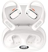 Biyoso X52 Open Ear Headphones, Bluetooth 6.0 Wireless Earbuds with Earhooks, Anti-Accidental Tou...