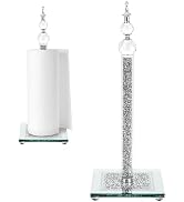 Paper Towel Holder Stand, Countertop Paper Towel Roll Dispenser Holders with Cube Base, Tissue Co...