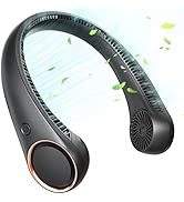 Hssio Neck Fan, Neck Fans for Men, 4000mAh USB Rechargeable Personal Fan, 3 Speeds, 360° Surround...