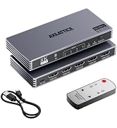 8K@60Hz HDMI Switch 4 in 1 Out, 4K@240Hz, HDMI 2.1 Switcher with Remote | Aluminum, Ultra HD, Sup...