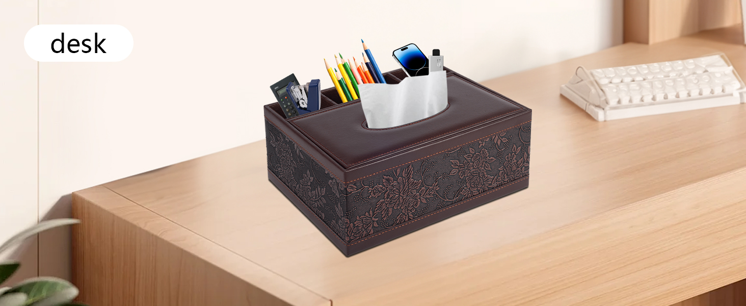 PU Leather Tissue Box Cover
