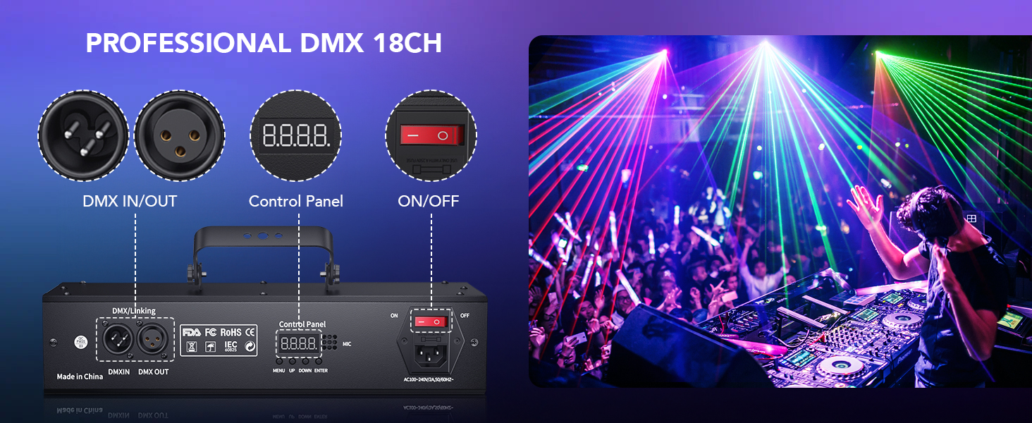 dmx laser