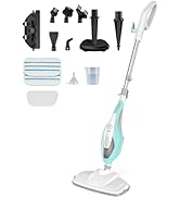 KMFurnila 14-in-1 Steam Mop, 1550W Detachable Handheld Steam Cleaner for Floor Cleaning, 16.4 FT ...
