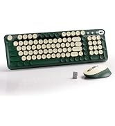 MPTOG Wireless Keyboard and Mouse Combo, Full-Size 2.4G Set with Number Pad, Long Battery Life, P...