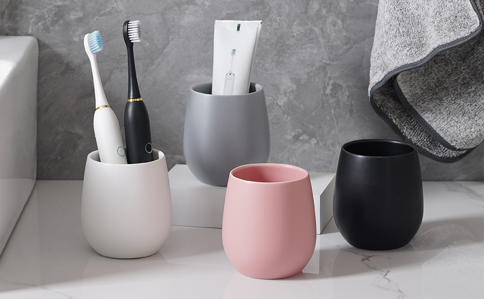Eyrozia 11Oz Small Toothbrush Holder