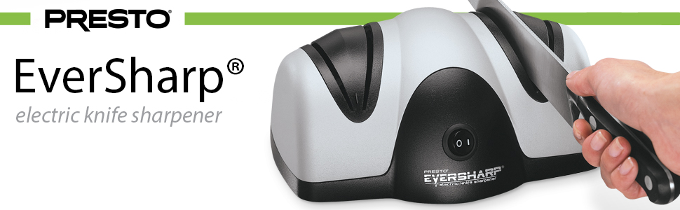 08800 EverSharp Electric Knife Sharpener - 2 stage - Black