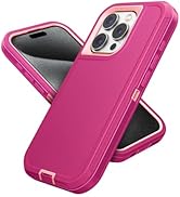 Jelanry Compatible with iPhone 15 Pro Max Case Heavy Duty Protective Rugged Phone Case, Full Body...