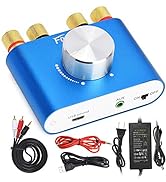 Facmogu F900S 2 CH Bluetooth Amplifier 160W with Power Supply Adapter DC 12V 5A, 80W + 80W BT 5.0...