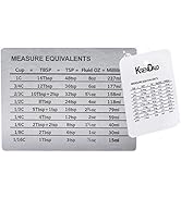 Measurement Conversion Chart with Strong Magnet Backing, KSENDALO Stainless Measurement Conversio...