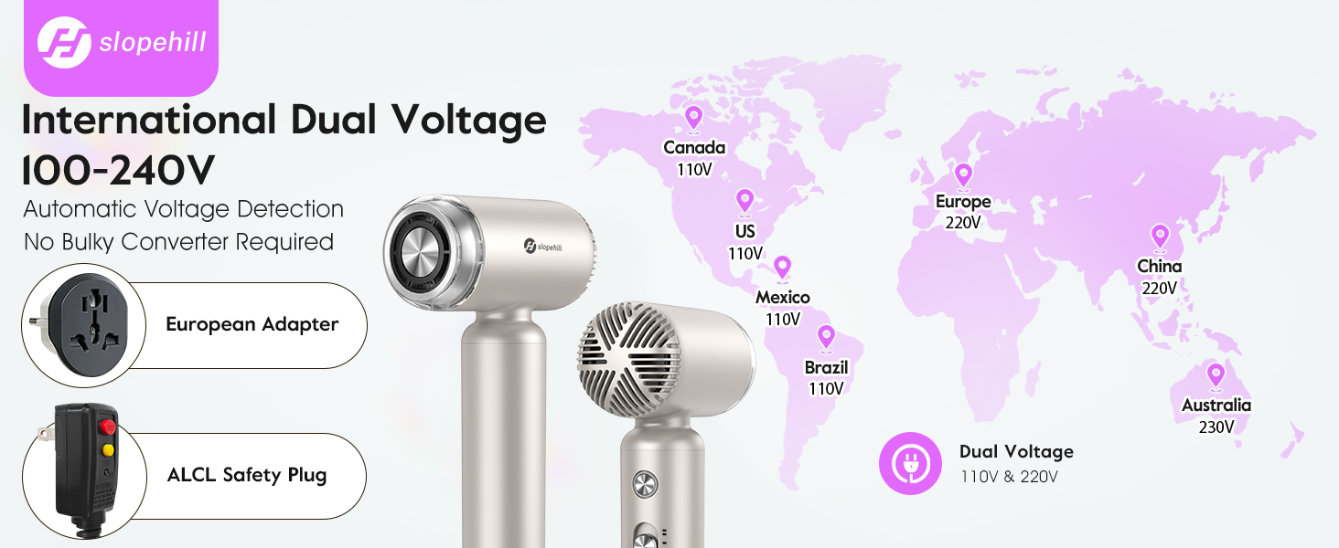 dual voltage hair dryer