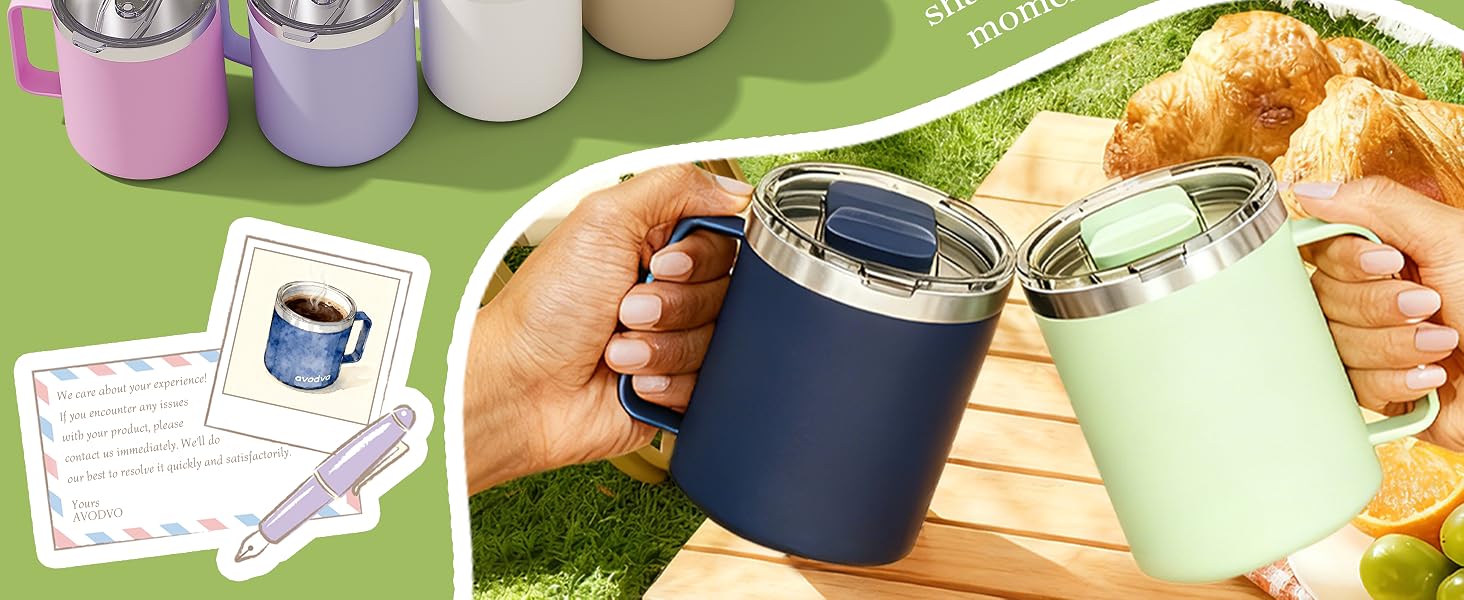 insulated coffee mug with lid