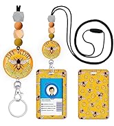Be Kind Bee Positivity Lanyards for Id Badges and Keys, Cute ID Badge Holder with Lanyard, Silico...