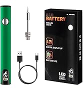 510 Thread Battery Cart Pen, W/Welding Pen Portable Electric Soldering Iron Kit, Adjustable Volta...