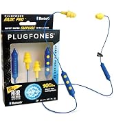 Plugfones Basic Pro Wireless Bluetooth in-Ear Earplug Earbuds - Noise Reduction Headphones with N...