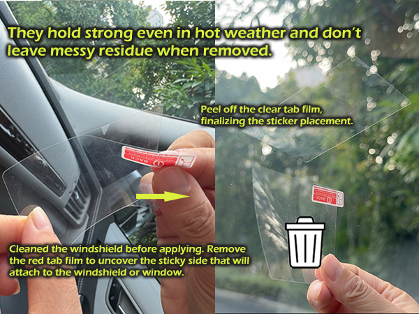 Windshield Sticker Applicator Electrostatic Film for Easy Application