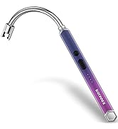 RAYONNER Lighter Electric Candle Lighter Rechargeable USB Lighter Long Flexible Neck (Pink/Purple...