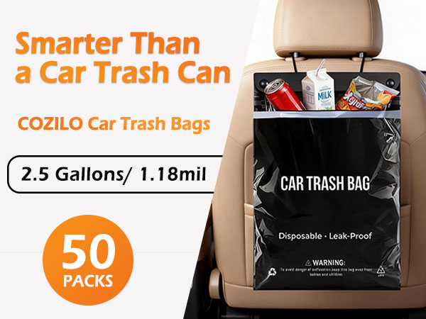 Cozilo car trash can is smarter than a car trash can