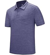 Rdruko Men's Polo Shirts Short Sleeve Quick Dry Outdoor Golf Sports Shirts with Pocket