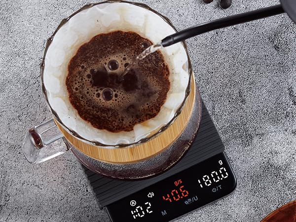 Coffee scale espresso scale with timer mini coffee scale with timer digital coffee bean scale