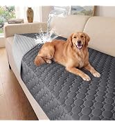 Waterproof Dog Couch Cover Non-Slip Washable Sofa Protector Gray 36"x 72" | Breathable Leak-Proof...