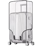 Clear PVC Suitcase Cover Protectors 20 24 26 28 30 Inch Transparent Travel Luggage Covers for Sui...