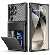 AFGHOA for Samsung S24 Ultra Wallet Case 5 Credit Card ID Holder Flip Cover | for Galaxy S24 Ultr...