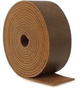 Jack&Chris 72.5 Inches Long Leather Straps for Crafts, 1 Inch Wide Leather Strips, Full Grain Lea...