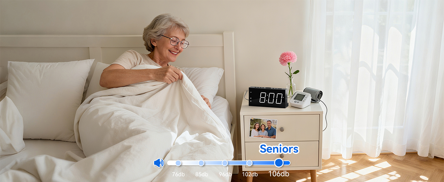 digital alarm clock plug in