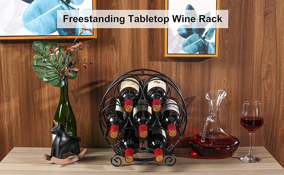 countertop wine rack