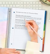 CRANBURY 5-Subject Notebook College Ruled, 200 Sheets (400 Pages), 5 Subject Spiral Notebook 8.5 ...