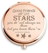 Friendship Gifts for Women Girls Compact Mirror, Christmas Stocking Stuffers, Personalized Birthd...