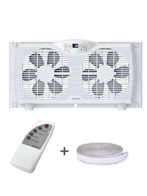 twin window fan reversible