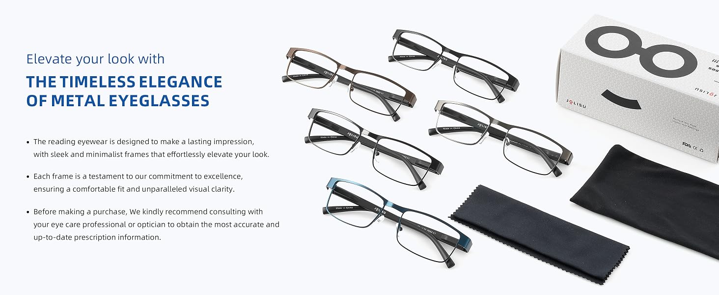 Metal eyeglasses