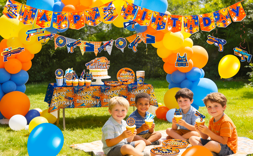 dart war party tableware