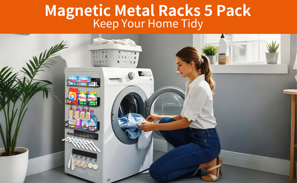 5 Pack Magnetic Shelves