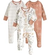 Yoofoss Baby Pajamas 100% Organic Cotton Baby Sleepers for Newborn 0-3 3-6 6-9 Months Boys Girl C...