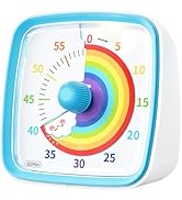 Yunbaoit Visual Timer with Night Light, 60-Minute Rainbow Countdown Timer for Kids and Adults, Ti...
