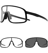 ROCKBROS Photochromic Sunglasses for Men Women Cycling Glasses UV Protection Sports Sunglasses
